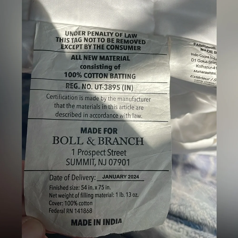 Boll & Branch Full Mattress Protector